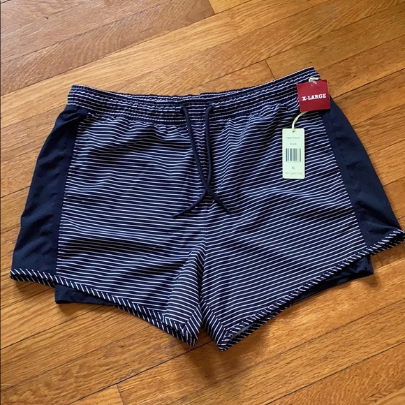 Tangerine Pants - Striped Athletic Shorts
